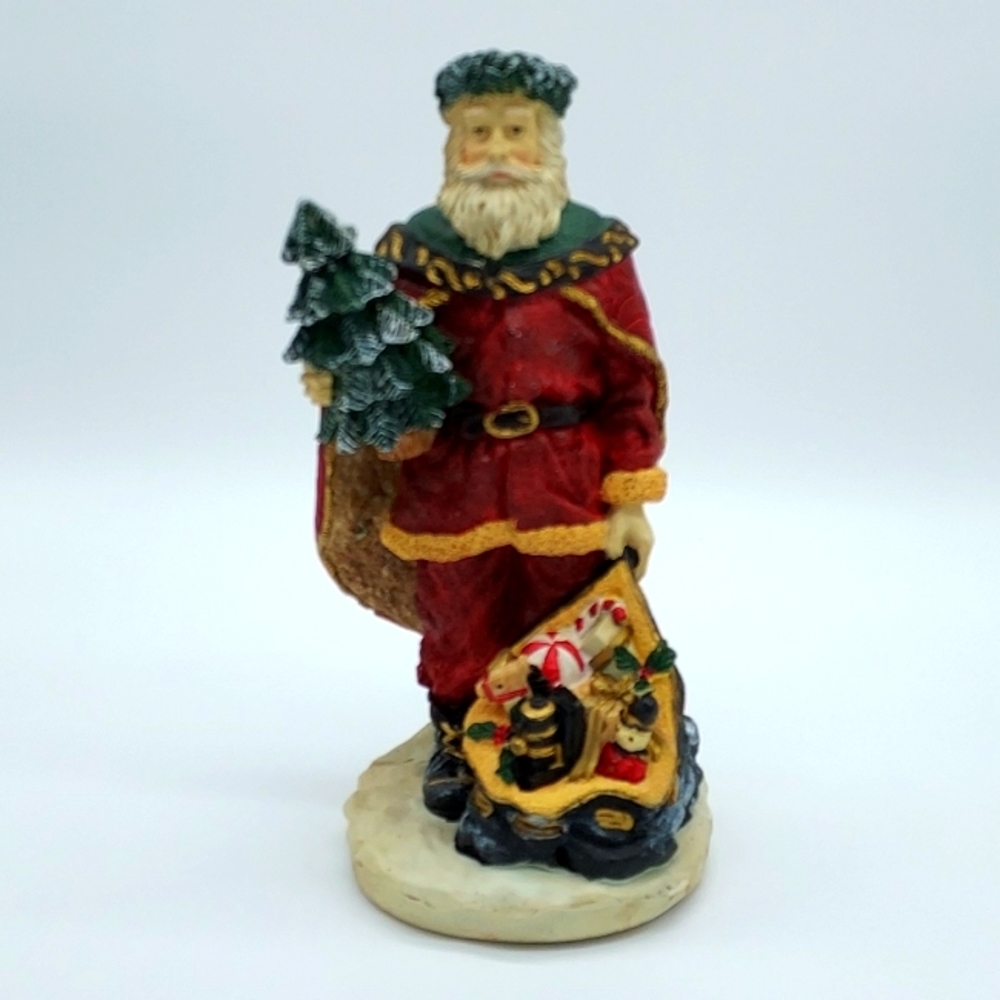 Vintage Viking Santa Statue/Figurine 10""H Heavy Ceramic/Polyresin